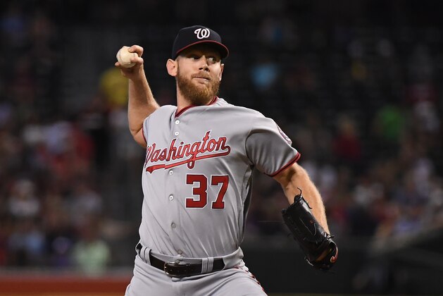 PHOENIX, AZ - JULY 23: Stephen Strasburg #37 of the Washington Nationals delivers a pitch against the Arizona Diamondbacks at Chase Field on July 23, 2017 in Phoenix, Arizona. (Photo by Norm Hall/Getty Images) PHOENIX, AZ - JULY 23: Stephen Strasburg #37 of the Washington Nationals delivers a pitch against the Arizona Diamondbacks at Chase Field on July 23, 2017 in Phoenix, Arizona. (Photo by Norm Hall/Getty Images)