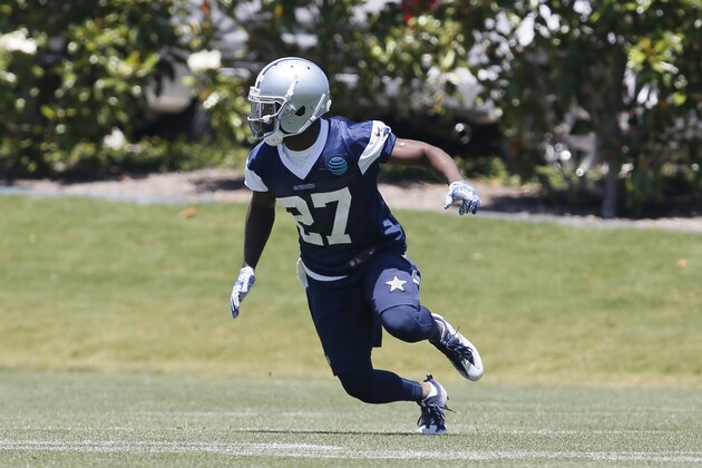 May 24, 2017; Frisco, TX, USA; Dallas Cowboys cornerback Jourdan Lewis (27) during OTAs at the Star in Frisco. Mandatory Credit: Tim Heitman-USA TODAY Sports