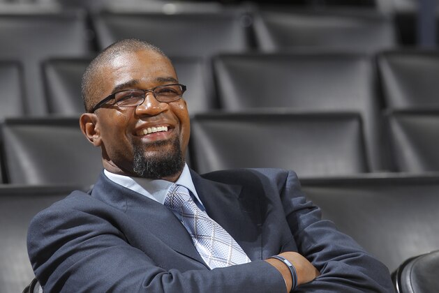 OAKLAND, CA - JANUARY 12: General manager Otis Smith of the Orlando Magic enjoying a conversation before the Orlando Magic face off against the Golden State Warriors on January 12, 2012 at Oracle Arena in Oakland, California. NOTE TO USER: User expressly acknowledges and agrees that, by downloading and or using this photograph, user is consenting to the terms and conditions of Getty Images License Agreement. Mandatory Copyright Notice: Copyright 2012 NBAE (Photo by Rocky Widner/NBAE via Getty Images) OAKLAND, CA - JANUARY 12: General manager Otis Smith of the Orlando Magic enjoying a conversation before the Orlando Magic face off against the Golden State Warriors on January 12, 2012 at Oracle Arena in Oakland, California. NOTE TO USER: User expressly acknowledges and agrees that, by downloading and or using this photograph, user is consenting to the terms and conditions of Getty Images License Agreement. Mandatory Copyright Notice: Copyright 2012 NBAE (Photo by Rocky Widner/NBAE via Getty Images)