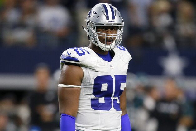 Dallas Cowboys defensive tackle David Irving lines up against the Philadelphia Eagles during an NFL football game, Sunday, Oct. 30, 2016, in Arlington, Texas. (AP Photo/Roger Steinman)