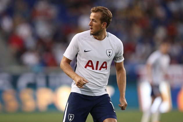 HARRISON, NJ - JULY 25: Harry Kane of Tottenham Hotspur during the International Champions Cup 2017 match between Tottenham Hotspur and  AS Roma at Red Bull Arena on July 25, 2017 in Harrison, New Jersey. (Photo by Robbie Jay Barratt - AMA/Getty Images)