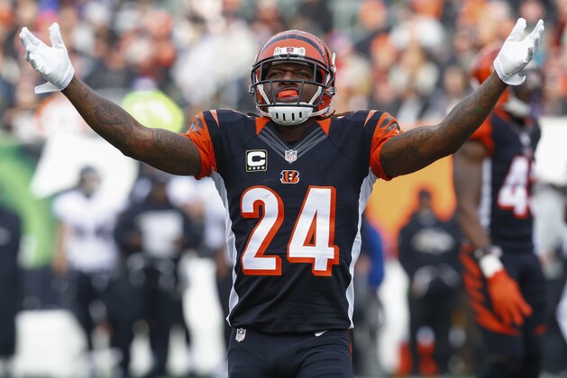 CINCINNATI, OH - JANUARY 01: Adam Jones #24 of the Cincinnati Bengals is seen during the game against the Baltimore Ravens at Paul Brown Stadium on January 1, 2017 in Cincinnati, Ohio.  (Photo by Michael Hickey/Getty Images)