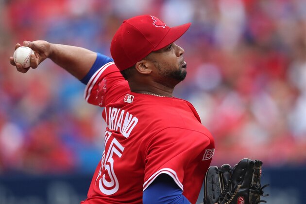 TORONTO, ON - JULY 1: Francisco Liriano #45 of the Toronto Blue Jays delivers a pitch in the fifth inning during MLB game action against the Boston Red Sox at Rogers Centre on July 1, 2017 in Toronto, Canada. (Photo by Tom Szczerbowski/Getty Images) TORONTO, ON - JULY 1: Francisco Liriano #45 of the Toronto Blue Jays delivers a pitch in the fifth inning during MLB game action against the Boston Red Sox at Rogers Centre on July 1, 2017 in Toronto, Canada. (Photo by Tom Szczerbowski/Getty Images)