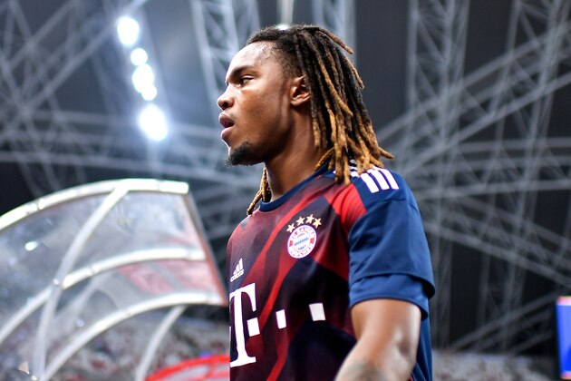 SINGAPORE - JULY 27: Renato Sanches #35 of FC Bayern Muenchen looks during the International Champions Cup match between FC Bayern Munich and FC Internazionale at National Stadium on July 27, 2017 in Singapore.  (Photo by Thananuwat Srirasant/Getty Images  for ICC)