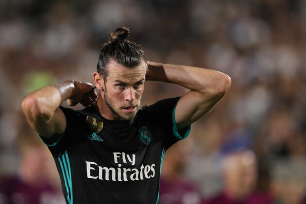 LOS ANGELES, CA - JULY 26: Gareth Bale of Real Madrid during the International Champions Cup 2017 match between Manchester City and Real Madrid at Los Angeles Memorial Coliseum on July 26, 2017 in Los Angeles, California. (Photo by Matthew Ashton - AMA/Getty Images)
