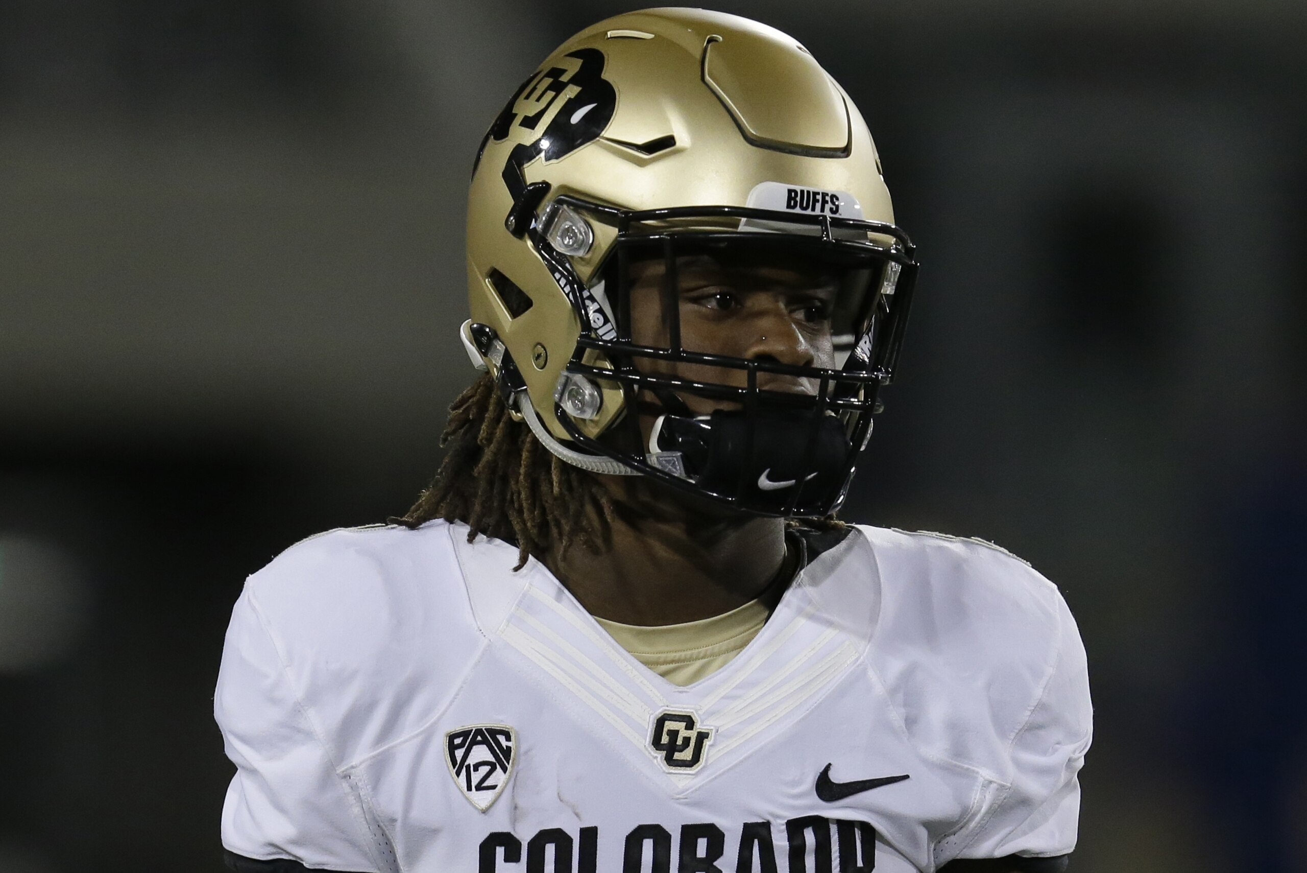 Colorado wide receiver Anthony Julmisse (8) during the first half of an NCAA college football game against Arizona, Saturday, Nov. 12, 2016, in Tucson, Ariz. (AP Photo/Rick Scuteri)