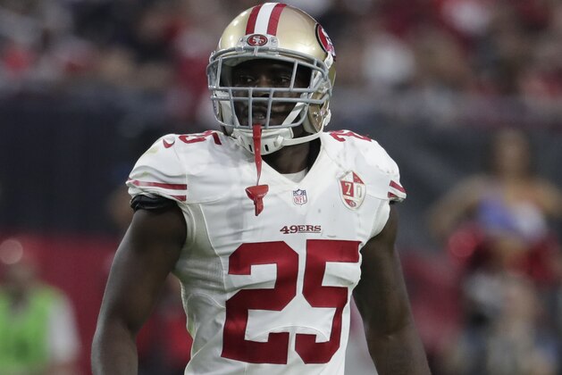 San Francisco 49ers cornerback Jimmie Ward (25) during an NFL football game against the Arizona Cardinals, Sunday, Nov. 13, 2016, in Glendale, Ariz.  (AP Photo/Rick Scuteri)