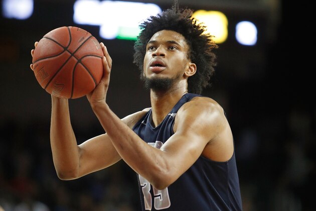 LOS ANGELES, CA - FEBRUARY 24:  Marvin Bagley III #35 of Sierra Canyon School shoots a free throw during the game against Bishop Montgomery High School at the Galen Center on February 24, 2017 in Los Angeles, California.  (Photo by Josh Lefkowitz/Getty Images)