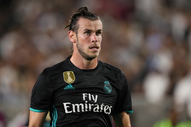 LOS ANGELES, CA - JULY 26: Gareth Bale of Real Madrid during the International Champions Cup 2017 match between Manchester City and Real Madrid at Los Angeles Memorial Coliseum on July 26, 2017 in Los Angeles, California. (Photo by Matthew Ashton - AMA/Getty Images)