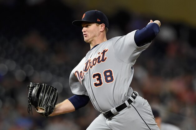 MINNEAPOLIS, MN - JULY 21: Justin Wilson #38 of the Detroit Tigers delivers a pitch against the Minnesota Twins during the ninth inning of the game on July 21, 2017 at Target Field in Minneapolis, Minnesota. The Tigers defeated the Twins 6-3. (Photo by Hannah Foslien/Getty Images) MINNEAPOLIS, MN - JULY 21: Justin Wilson #38 of the Detroit Tigers delivers a pitch against the Minnesota Twins during the ninth inning of the game on July 21, 2017 at Target Field in Minneapolis, Minnesota. The Tigers defeated the Twins 6-3. (Photo by Hannah Foslien/Getty Images)