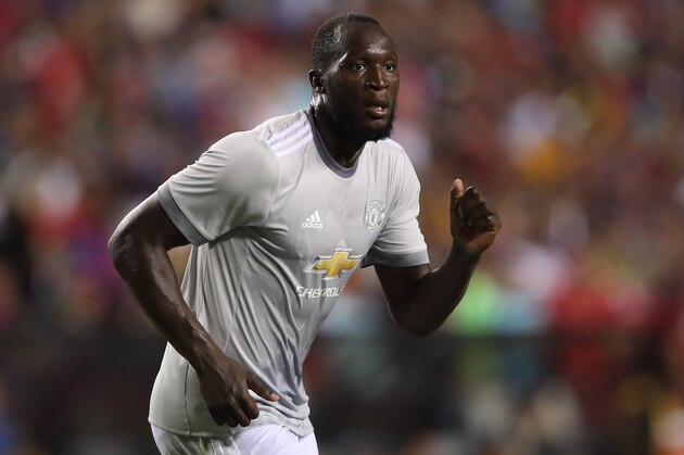 LANDOVER, MD - JULY 26: Romelu Lukaku of Manchester United during the International Champions Cup 2017 match between FC Barcelona and Manchester United at FedExField on July 26, 2017 in Landover, Maryland. (Photo by Robbie Jay Barratt - AMA/Getty Images)