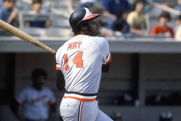 UNSPECIFIED - CIRCA 1978: Lee May #14 of the Baltimore Orioles bats during an Major League Baseball game circa 1978. May played for the Orioles from 1975-80. (Photo by Focus on Sport/Getty Images)