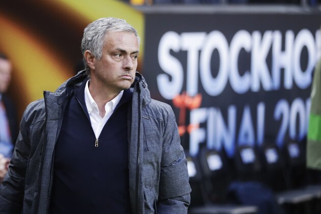 STOCKHOLM, SWEDEN - MAY 24: José Mourinho, head coach of Manchester United during the UEFA Europa League Final between Ajax and Manchester United  at Friends Arena on May 24, 2017 in Stockholm, Sweden.  (Photo by Nils Petter Nilsson/Getty Images)
