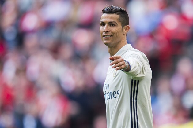 BILBAO, SPAIN - MARCH 18:  Cristiano Ronaldo of Real Madrid reacts during the La Liga match between Athletic Club Bilbao and Real Madrid at San Mames Stadium on March 18, 2017 in Bilbao, Spain.  (Photo by Juan Manuel Serrano Arce/Getty Images)