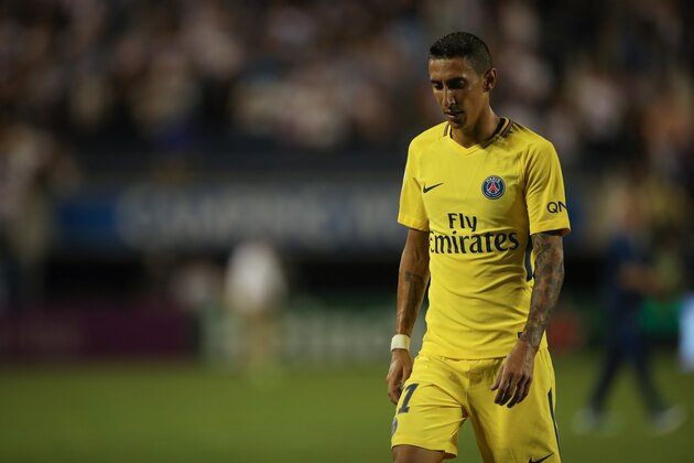 ORLANDO, FL - JULY 22: Angel Di Maria of Paris Saint-Germain walks off dejected during the International Champions Cup match between Paris Saint-Germain and Tottenham Hotspur on July 22, 2017 in Orlando, United States. (Photo by Robbie Jay Barratt - AMA/Getty Images)