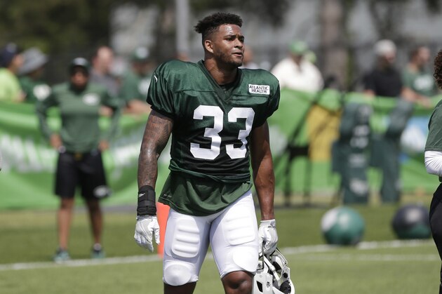 New York Jets Jamal Adams participates in a NFL football training camp in Florham Park, N.J., Monday, July 31, 2017. (AP Photo/Seth Wenig)