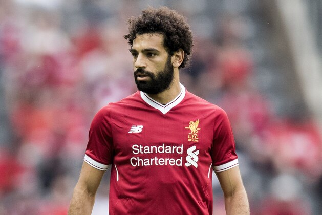 BERLIN, GERMANY - JULY 29:  Mohamed Salah of Liverpool FC looks on during the Preseason Friendly match between Hertha BSC and FC Liverpool at Olympiastadion on July 29, 2017 in Berlin, Germany.  (Photo by Boris Streubel/Getty Images)