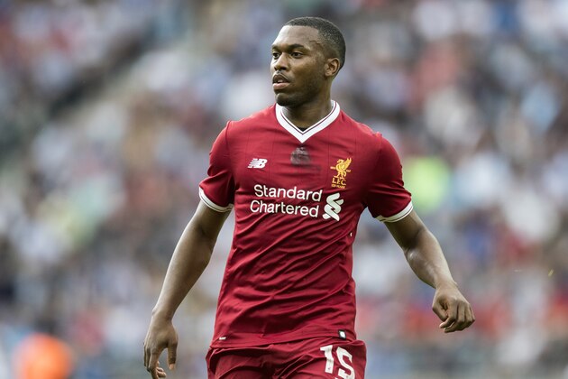 BERLIN, GERMANY - JULY 29:  Daniel Sturridge of Liverpool FC looks on during the Preseason Friendly match between Hertha BSC and FC Liverpool at Olympiastadion on July 29, 2017 in Berlin, Germany.  (Photo by Boris Streubel/Getty Images)