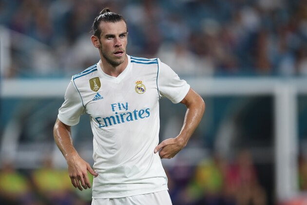 MIAMI GARDENS, FL - JULY 29: Gareth Bale of Real Madrid during the International Champions Cup 2017 match between Real Madrid and FC Barcelona at Hard Rock Stadium on July 29, 2017 in Miami Gardens, Florida. (Photo by Robbie Jay Barratt - AMA/Getty Images)