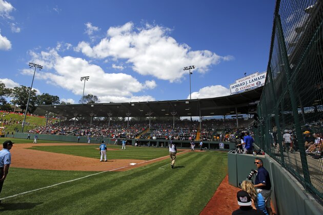 Portland, Oregon and Pearland, Texas face off in the first baseball game in United States pool play in Lamade Stadium at the Little League World Series tournament in South Williamsport, Pa., Friday, Aug. 21, 2015, AP Photo/Gene J. Puskar)