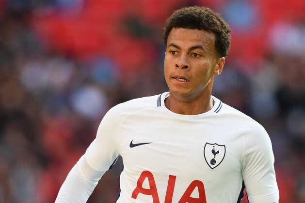 LONDON, ENGLAND - AUGUST 05: Dele Alli of Tottenham in action during the pre-season match between Tottenham Hotspur and Juventus at Wembley Stadium on August 5, 2017 in London, England.  (Photo by Michael Regan/Getty Images)