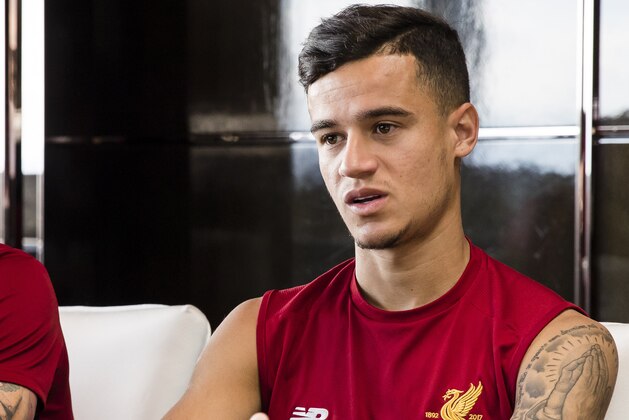 HONG KONG, HONG KONG - JULY 21: Liverpool FC midfielder Philippe Coutinho poses for photo during a Liverpool FC Meet & Greet at Ritz Carlton hotel on July 21, 2017 in Hong Kong, Hong Kong. (Photo by Yu Chun Christopher Wong/Getty Images for Liverpool FC)