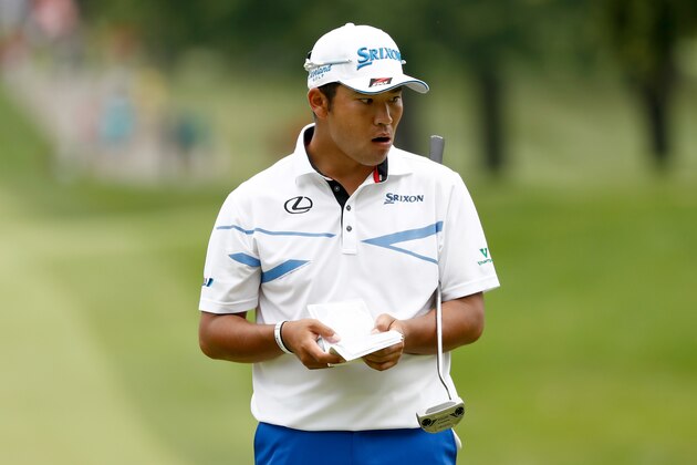 AKRON, OH - AUGUST 06:  Hideki Matsuyama of Japan looks on from the tenth green during the final round of the World Golf Championships - Bridgestone Invitational at Firestone Country Club South Course on August 6, 2017 in Akron, Ohio.  (Photo by Sam Greenwood/Getty Images)