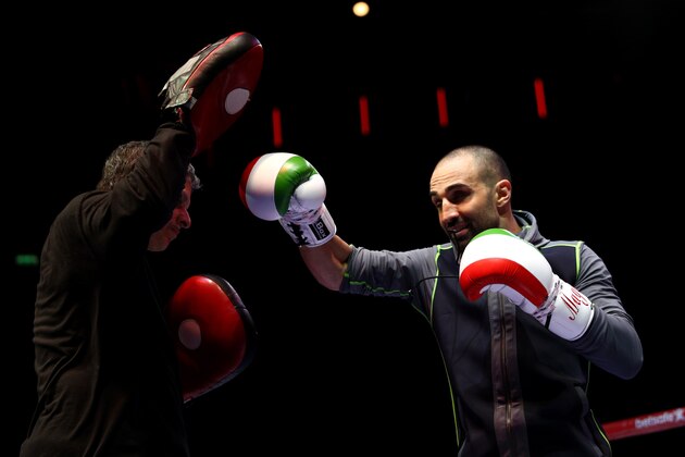 LONDON, ENGLAND - MARCH 01: Paulie Malignaggi of The United States attends the Media Work Out at The O2 Arena on March 1, 2017 in London, England. (Photo by Ian Walton/Getty Images) LONDON, ENGLAND - MARCH 01: Paulie Malignaggi of The United States attends the Media Work Out at The O2 Arena on March 1, 2017 in London, England. (Photo by Ian Walton/Getty Images)