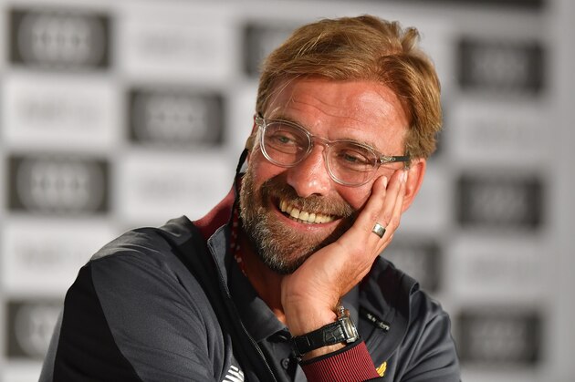 MUNICH, GERMANY - JULY 31: Head coach Juergen Klopp of FC Liverpool attends the Audi Cup 2017 Press Conference at Westin Grand Hotel on July 31, 2017 in Munich, Germany. (Photo by Sebastian Widmann/Getty Images For AUDI)