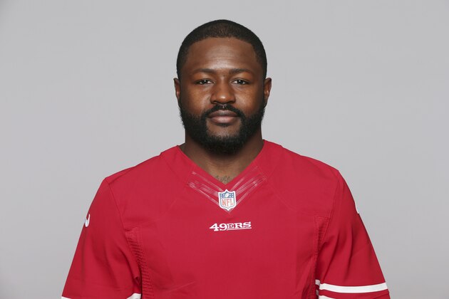 FILE -This April 19, 2016 file photo shows Tramaine Brock, who played with the San Francisco 49ers NFL football team. Prosecutors in California have charged former San Francisco 49ers cornerback Tramaine Brock with felony domestic violence. The Santa Clara County District Attorney's office says Brock is scheduled to be arraigned on Tuesday, June 6, 2017, in a San Jose courtroom. Brock is accused of punching and attempting multiple times to strangle his girlfriend on April 6 during a dispute over what to watch on television. Prosecutors say one of the strangling attempts occurred as she was carrying their 1-year-old child. (AP Photo/File)