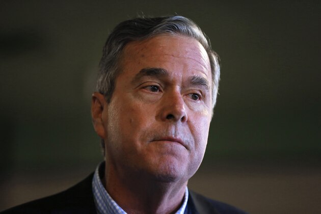 Republican presidential candidate, former Florida Gov. Jeb Bush listens to a question during a campaign stop at Wade's Restaurant, Friday, Feb. 19, 2016 in Spartanburg, S.C. (AP Photo/Paul Sancya)