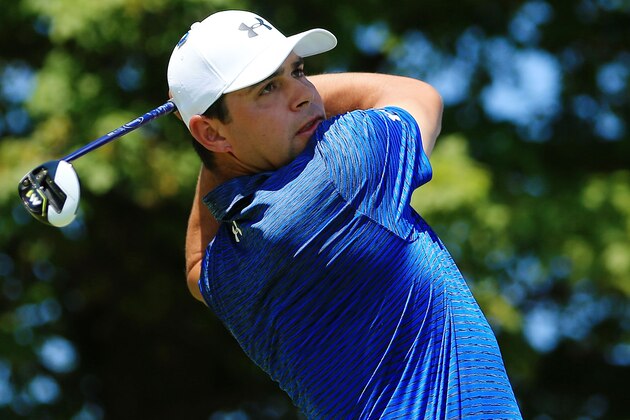 OAKVILLE, ON - JULY 30:  Gary Woodland of the United States plays his shot from the first tee during the final round of the RBC Canadian Open at Glen Abbey Golf Club on July 30, 2017 in Oakville, Canada.  (Photo by Vaughn Ridley/Getty Images)