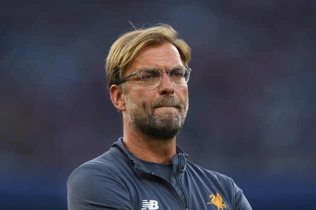 Liverpools German headcoach Juergen Klopp is pictured during the final Audi Cup football match between Atletico Madrid and FC Liverpool in the stadium in Munich, southern Germany, on August 2, 2017.  / AFP PHOTO / Christof STACHE        (Photo credit should read CHRISTOF STACHE/AFP/Getty Images)