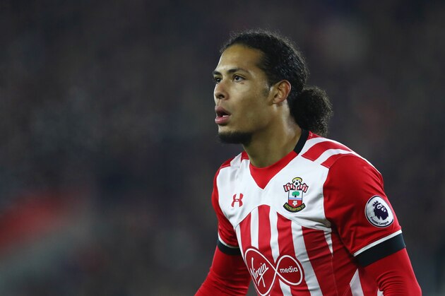 SOUTHAMPTON, ENGLAND - DECEMBER 28:  Virgil van Dijk of Southampton looks on during the Premier League match between Southampton and Tottenham Hotspur at St Mary's Stadium on December 28, 2016 in Southampton, England.  (Photo by Julian Finney/Getty Images)