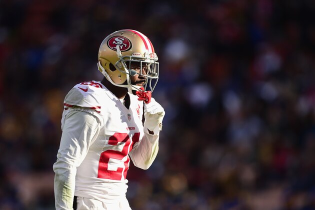 LOS ANGELES, CA - DECEMBER 24:  Tramaine Brock #26 of the San Francisco 49ers reacts during the game against the Los Angeles Rams at Los Angeles Memorial Coliseum on December 24, 2016 in Los Angeles, California.  (Photo by Harry How/Getty Images)