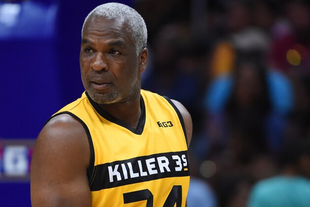 LOS ANGELES, CA - AUGUST 13:  Charles Oakley #34 of Killer 3's during week eight of the BIG3 three on three basketball league at Staples Center on August 13, 2017 in Los Angeles, California.  (Photo by Jayne Kamin-Oncea/BIG3/Getty Images)