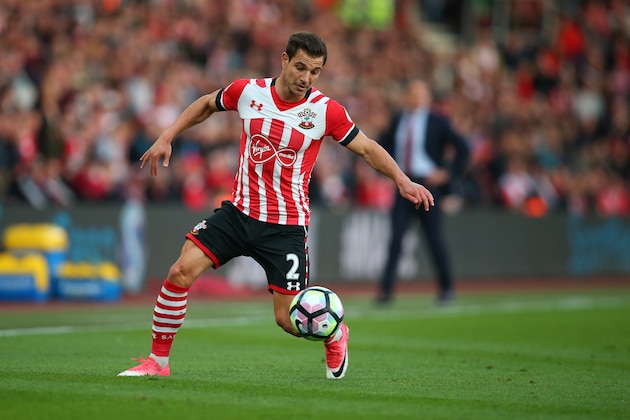 SOUTHAMPTON, ENGLAND - MAY 10: Cedric Soares of Southampton during the Premier League match between Southampton and Arsenal at St Mary's Stadium on May 10, 2017 in Southampton, England. (Photo by Catherine Ivill - AMA/Getty Images)