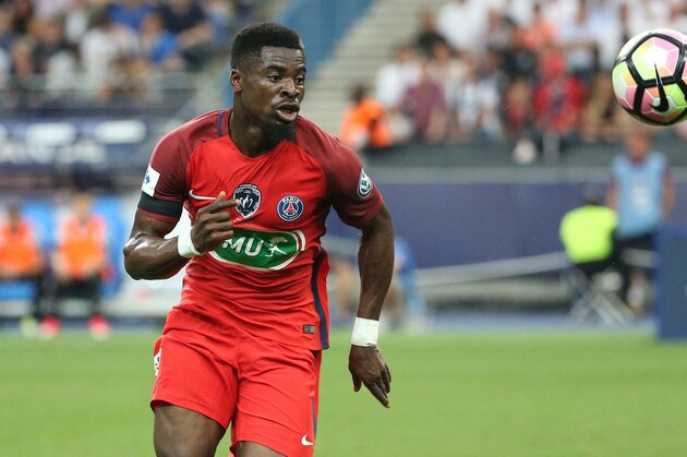 PARIS, FRANCE - MAY 27: Serge Aurier of PSG during the French Cup final (Coupe de France) between Paris Saint-Germain and SCO Angers at Stade de France on May 27, 2017 in Saint-Denis near Paris, France. (Photo by Jean Catuffe/Getty Images)