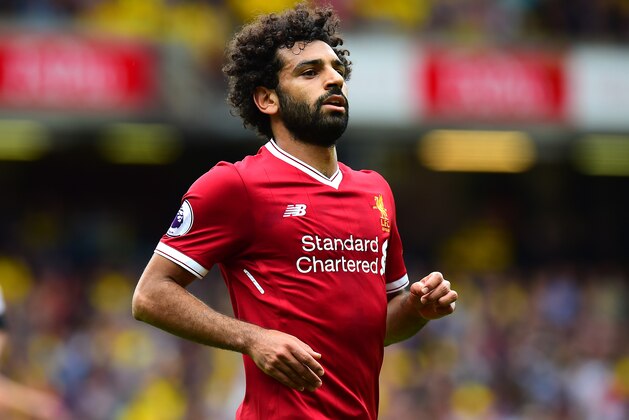 WATFORD, ENGLAND - AUGUST 12:   Mohamed Salah of Liverpool during the Premier League match between Watford and Liverpool at Vicarage Road on August 12, 2017 in Watford, England.  (Photo by Tony Marshall/Getty Images)