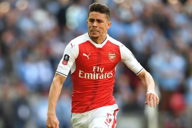 LONDON, ENGLAND - APRIL 23:  Gabriel of Arsenal in action during the Emirates FA Cup Semi-Final match between Arsenal and Manchester City at Wembley Stadium on April 23, 2017 in London, England.  (Photo by Mike Hewitt/Getty Images,)