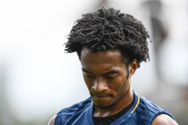 BOSTON, MA - JULY 28:  Juan Cuadrado during the morning training session on July 28, 2017 in Boston City.  (Photo by Daniele Badolato - Juventus FC/Getty Images )