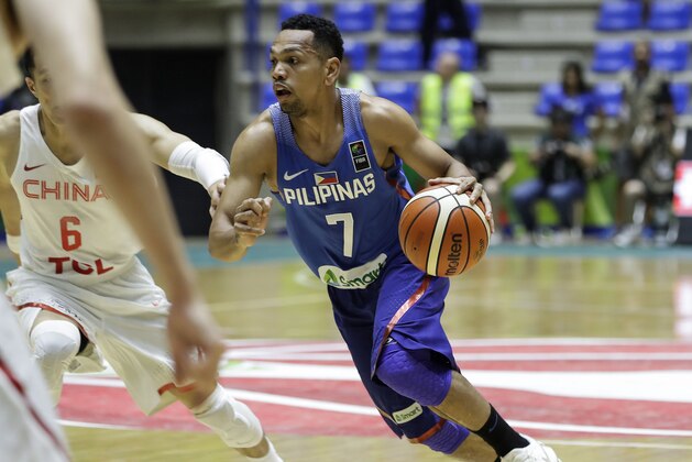 Philippines basketball player Jayson Castro William manoeuvers with the ball during a FIBA AsiaCup 2017 group match against China, in the Lebanese town of Zouk Mikael north of Beirut on August 9, 2017.
Phillippines won over China 96 to 87. / AFP PHOTO / JOSEPH EID        (Photo credit should read JOSEPH EID/AFP/Getty Images)