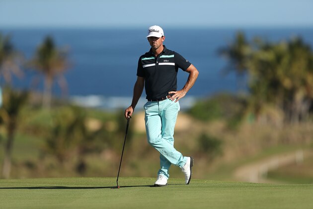 SUVA, FIJI - AUGUST 19:  Wade Ormsby of Australia waits on the 18th green during day three of the 2017 Fiji International at Natadola Bay Championship Golf Course on August 19, 2017 in Suva, Fiji.  (Photo by Mark Metcalfe/Getty Images)