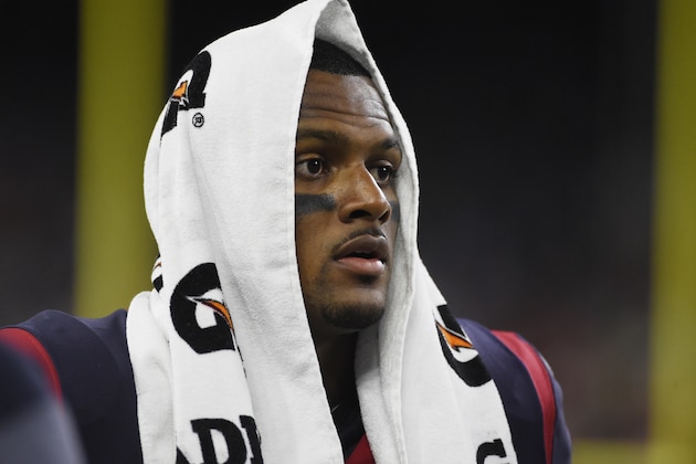 Houston Texans quarterback Deshaun Watson (4) during the second half of an NFL preseason football game against the New England Patriots Saturday, Aug. 19, 2017, in Houston. (AP Photo/Eric Christian Smith) Houston Texans quarterback Deshaun Watson (4) during the second half of an NFL preseason football game against the New England Patriots Saturday, Aug. 19, 2017, in Houston. (AP Photo/Eric Christian Smith)