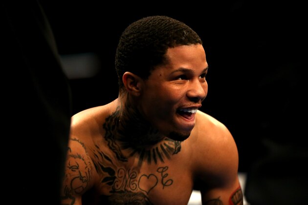 LONDON, ENGLAND - MAY 20:  Gervonta Davis of The United States reacts prior to his fight against Liam Walsh of England in the IBF World Junior Lightweight Championship match at Copper Box Arena on May 20, 2017 in London, England.  (Photo by Alex Pantling/Getty Images)