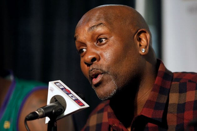 SEATTLE, WA - AUGUST 20: Head coach Gary Payton of the 3 Headed Monsters addresses the media after winning the semi finals against the Power in week nine of the BIG3 three-on-three basketball league at KeyArena on August 20, 2017 in Seattle, Washington. (Photo by Stephen Brashear/BIG3/Getty Images) SEATTLE, WA - AUGUST 20: Head coach Gary Payton of the 3 Headed Monsters addresses the media after winning the semi finals against the Power in week nine of the BIG3 three-on-three basketball league at KeyArena on August 20, 2017 in Seattle, Washington. (Photo by Stephen Brashear/BIG3/Getty Images)
