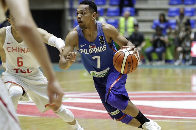 Philippines basketball player Jayson Castro William manoeuvers with the ball during a FIBA AsiaCup 2017 group match against China, in the Lebanese town of Zouk Mikael north of Beirut on August 9, 2017.
Phillippines won over China 96 to 87. / AFP PHOTO / JOSEPH EID        (Photo credit should read JOSEPH EID/AFP/Getty Images)