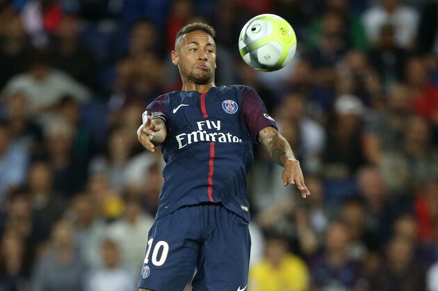 PARIS, FRANCE - AUGUST 20: Neymar Jr of PSG during the French Ligue 1 match between Paris Saint Germain (PSG) and Toulouse FC (TFC) at Parc des Princes on August 20, 2017 in Paris, France. (Photo by Jean Catuffe/Getty Images)