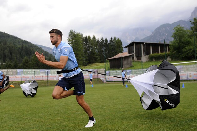 PIEVE DI CADORE, ROMA - JULY 21:  Wesley Hoedt of SS Lazio during the SS Lazio Pre-Season Training Camp on July 21, 2017 in Pieve di Cadore, Italy.  (Photo by Marco Rosi/Getty Images)