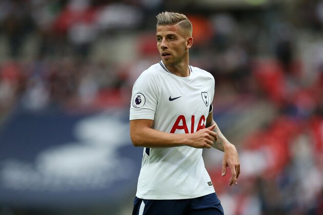 LONDON, ENGLAND - AUGUST 20: Toby Alderweireld of Tottenham Hotspur during the Premier League match between Tottenham Hotspur and Chelsea at Wembley Stadium on August 20, 2017 in London, England. (Photo by Catherine Ivill - AMA/Getty Images)